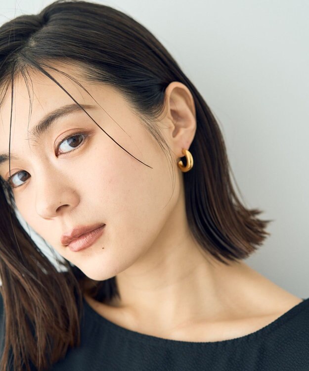 YECCA VECCA ステンレスフープピアス Gold