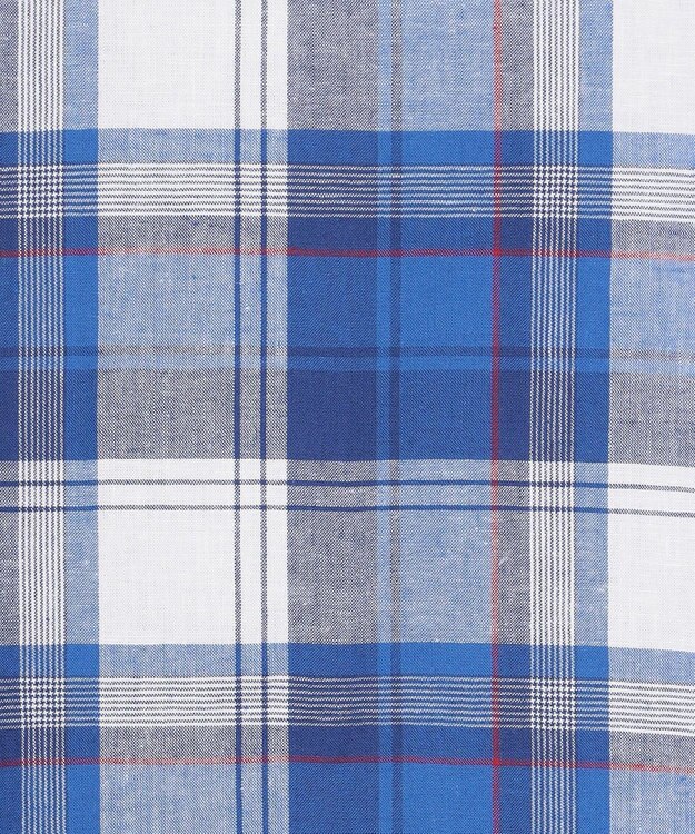 J.PRESS MEN 【WEB・一部店舗限定】コットンリネンチェック シャツ/B.D ブルー系4