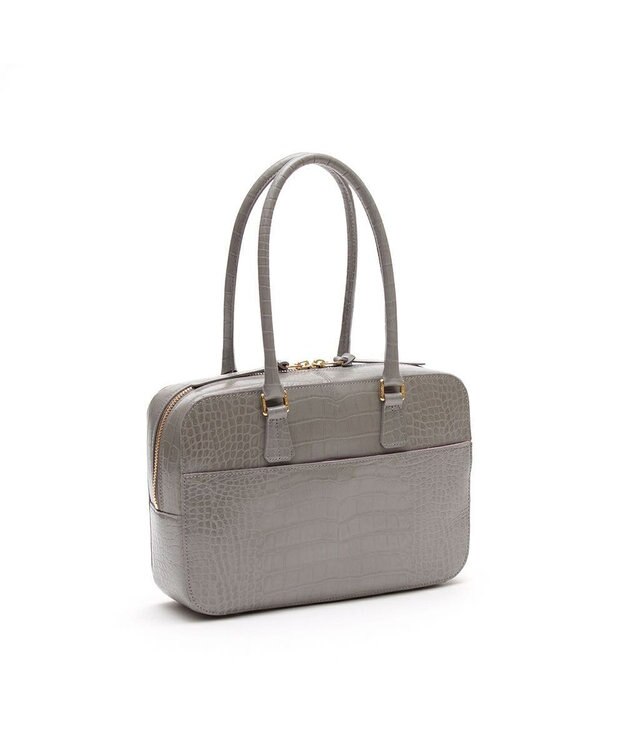 A.D.M.J. 【牛革】クロコ型押し ボストン28cm SM