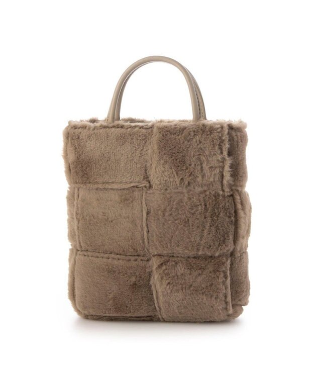 UNBILLION カシュカシュ cachecache / フェイクファーイントレチャートミニショルダー オーク