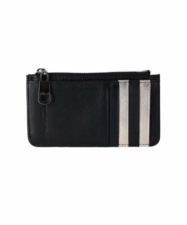 tsumori chisato CARRY tcパッチワーク カードケース フラグメントケース ミニ財布 ブラック