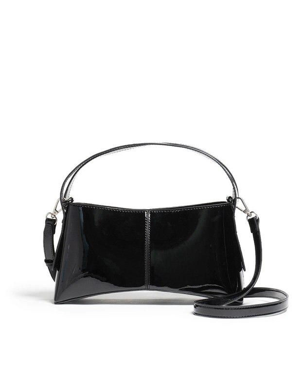 MioFIRANO SLIT D001 ハンドバッグ BLACK