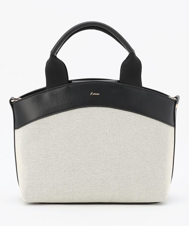 J.PRESS LADIES 【2WAY】キャンバス トートショルダー ブラック系