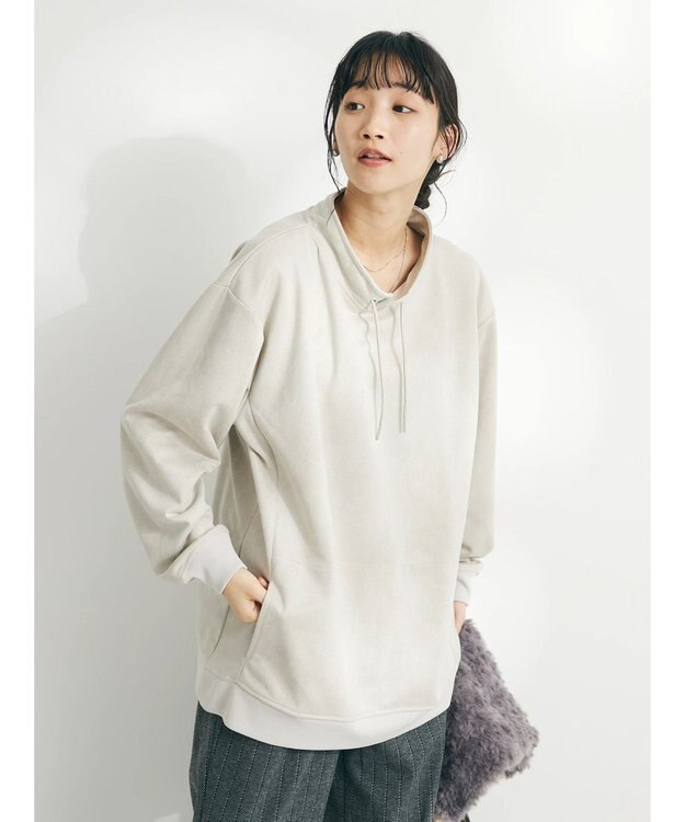 CRAFT STANDARD BOUTIQUE フェイクスエードスタンドプルオーバー Ivory