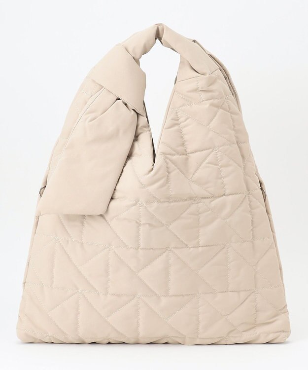 LA BAGAGERIE 【maison vert】 【超軽量！】キルティングトライアングルトートバッグ ベージュ