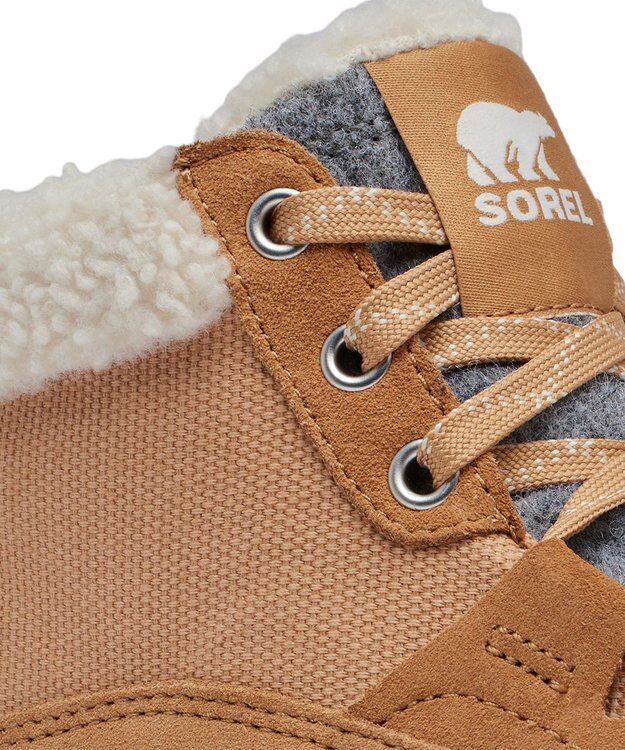 SOREL アウトアンドアバウト4 ミッドスニーカー　ウォータープルーフ Tawny Buff, Honey White