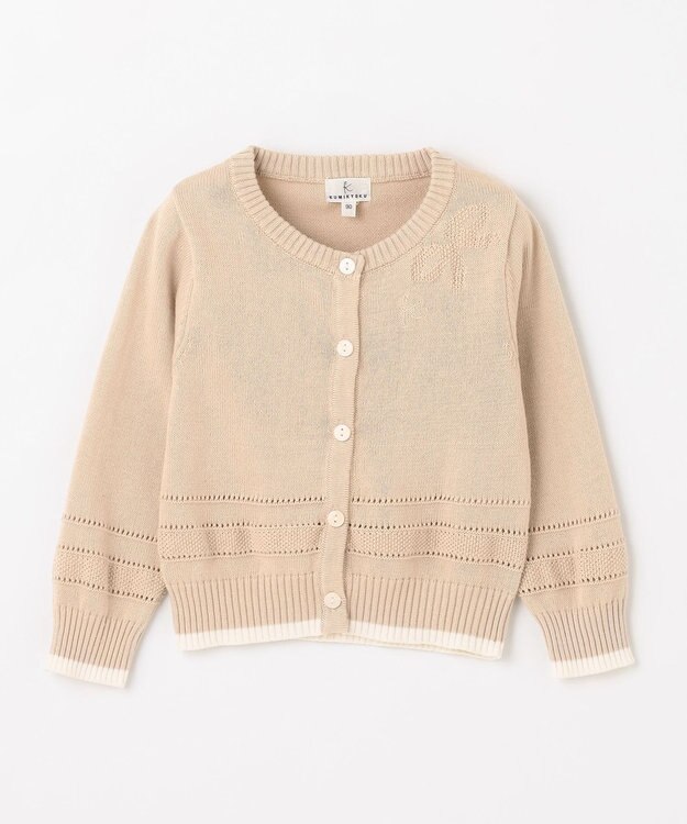 組曲 KIDS 【90-100㎝】クラシック カーディガン ベージュ