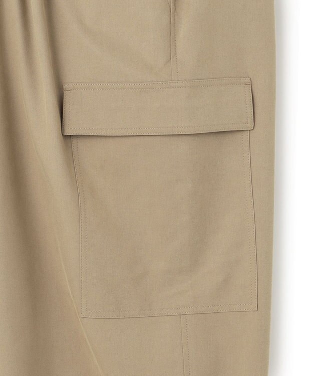 23区 【Oggi4月号掲載/洗える】シルキーストレッチ パラシュートパンツ ブラウン系