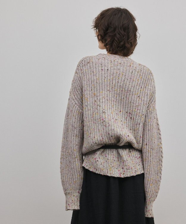 GRACE CONTINENTAL ケーブルニットトップ グレー