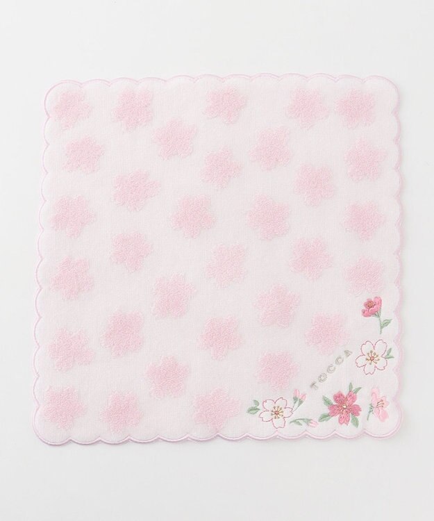 TOCCA SAKURA MOTIF TOWELCHIEF タオルハンカチ ホワイト系