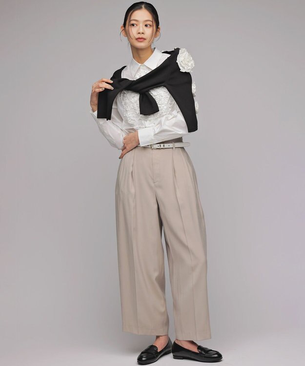 組曲 バウンディングシャーティングカーヴィー パンツ ベージュ系