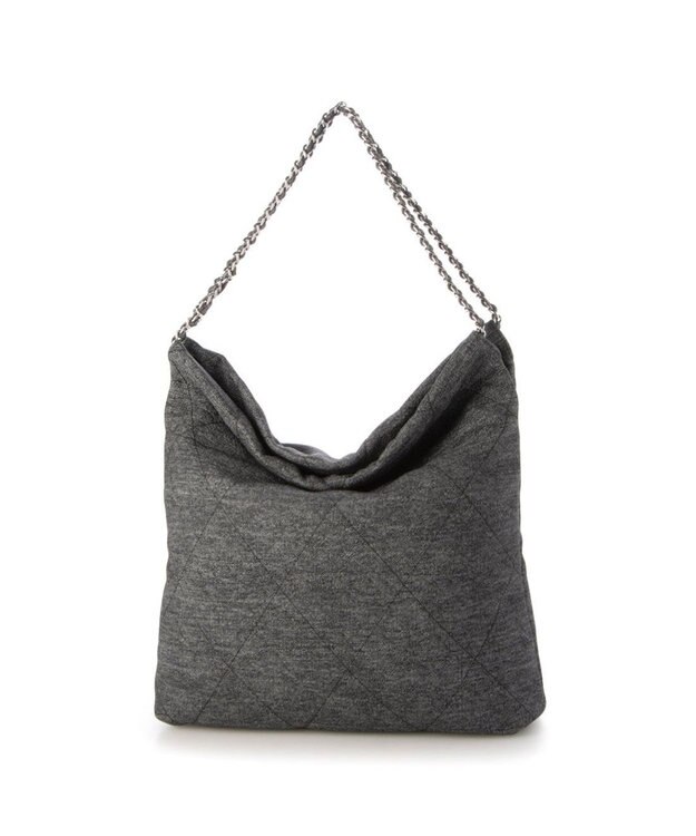 UNBILLION 【テレビ ドラマ着用アイテム】カシュカシュ cachecache / デニム風チェーンバッグ ブラック