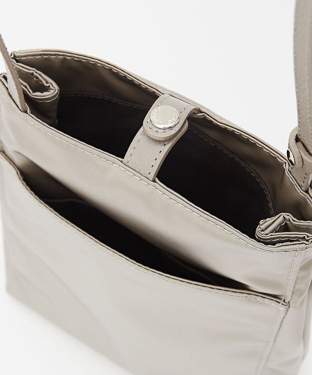 russet ＜長財布がちょうど入る＞ナイロンミニショルダーバッグ(Z-215) Gray