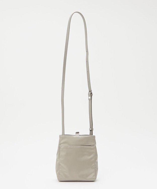 russet ＜長財布がちょうど入る＞ナイロンミニショルダーバッグ(Z-215) Gray