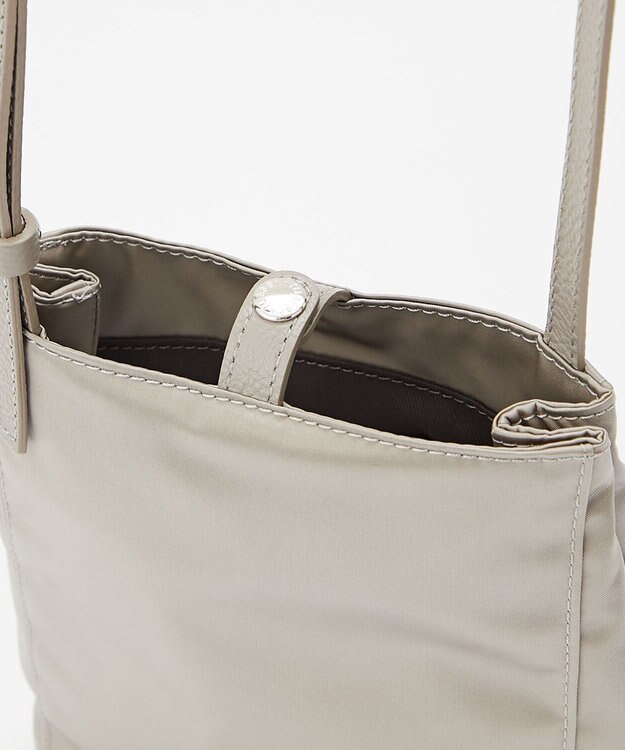 russet ＜長財布がちょうど入る＞ナイロンミニショルダーバッグ(Z-215) Gray