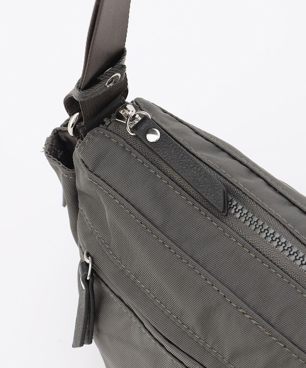 LA BAGAGERIE 【MONICA】サイドジップミニショルダーバッグ ダークグレー