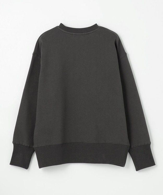 ANY 【洗濯機可】裏起毛スウェットロゴプルオーバー チャコール