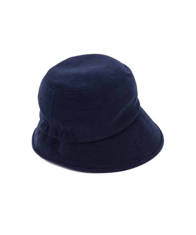 DAKS ロゴプレートスエードハット ネイビー