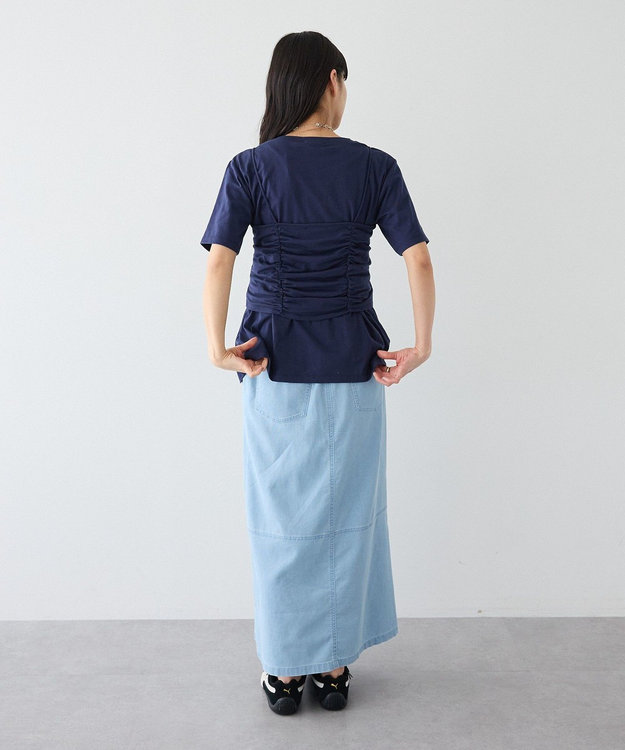 CRAFT STANDARD BOUTIQUE 2点セット ビスチェレイヤードプルオーバー Navy