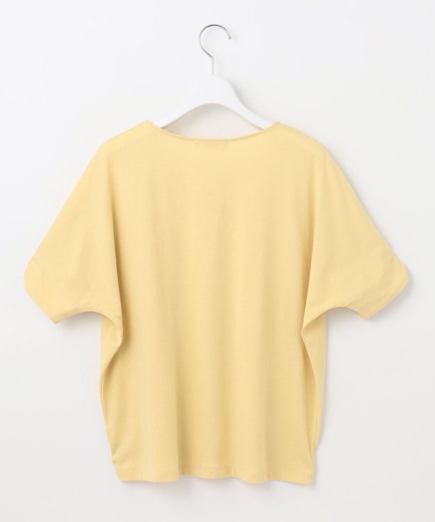 Feroux 【UVケア】リボンスリーブドルマン Tシャツ ライトイエロー系