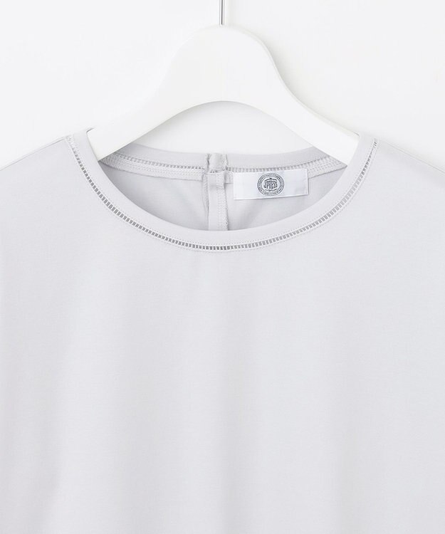 J.PRESS LADIES L 【接触冷感・UVケア】 スムースジャージー カットソー サックスブルー系