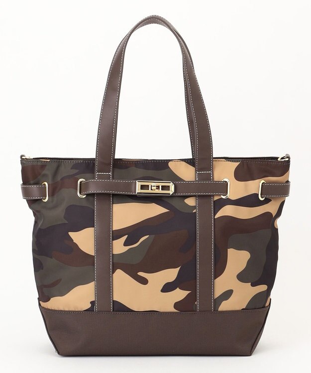 LA BAGAGERIE ベルテッド2WAYトート カモフラージュ