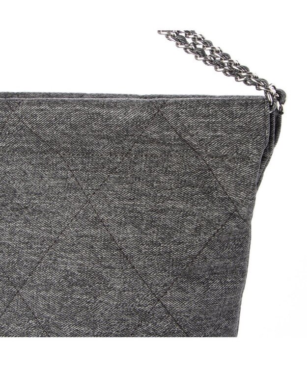 UNBILLION 【テレビ ドラマ着用アイテム】カシュカシュ cachecache / デニム風チェーンバッグ ブラック