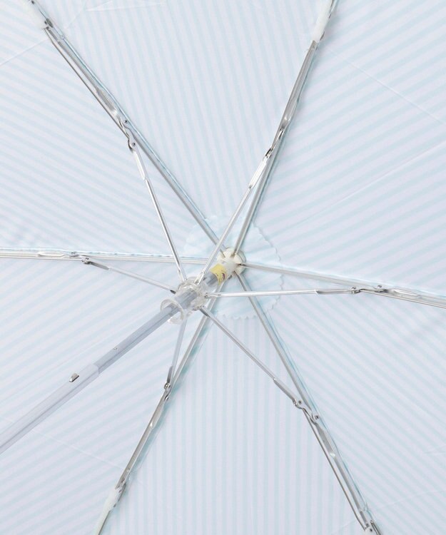 MOONBAT ポール＆ジョー アクセソワ 折りたたみ傘 【超軽量】ストライプ×クリザンテーム ペールスカイ