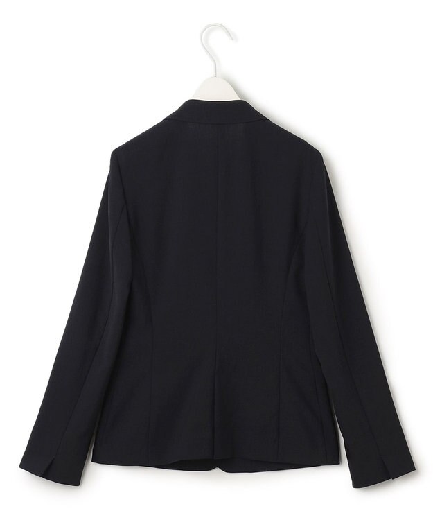 ICB 【洗える】レーヨンライクトロ テーラードジャケット ネイビー系
