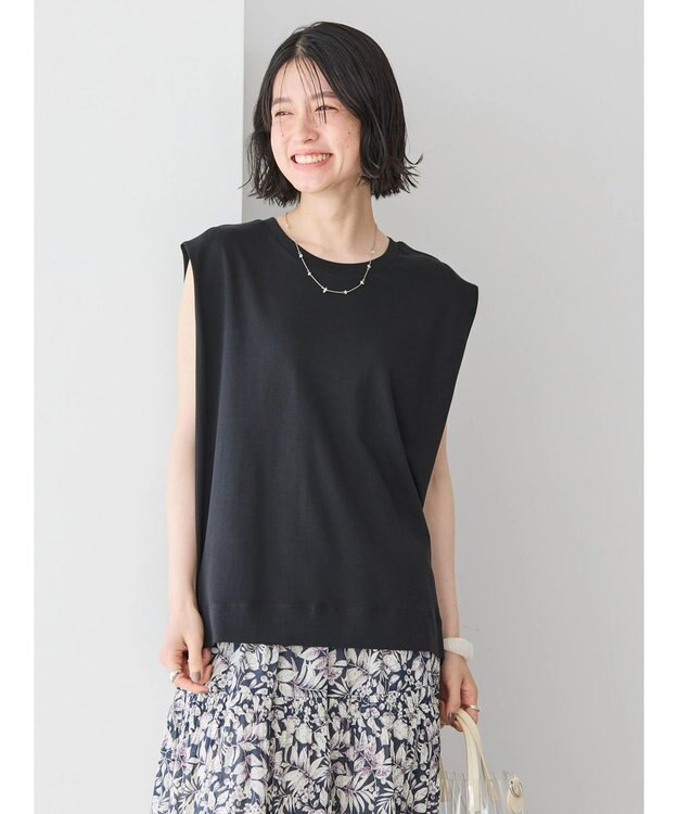 AMERICAN HOLIC ショルダータックノースリーブプルオーバー Black