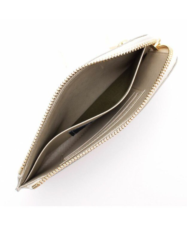 A.D.M.J. 【牛革】セブンティリリィ/オーガナイザーパース ホワイト