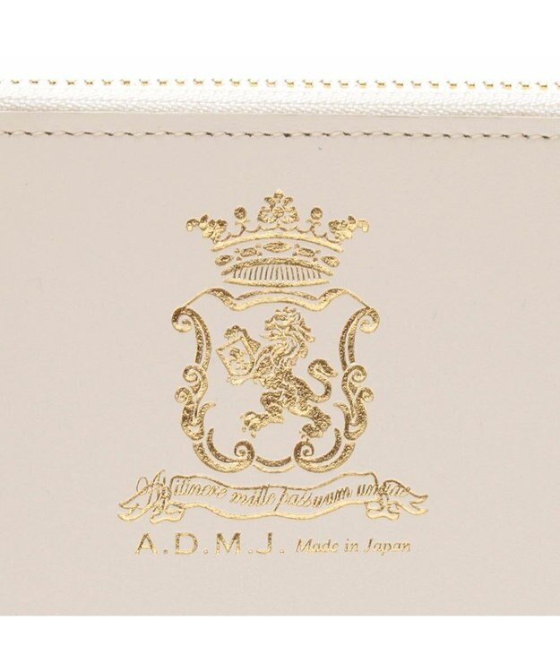 A.D.M.J. 【牛革】セブンティリリィ/オーガナイザーパース ホワイト