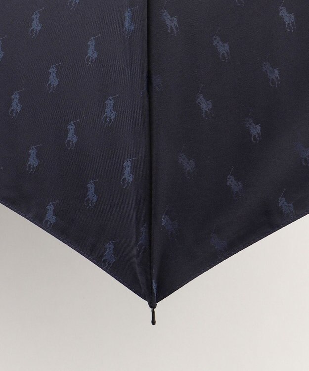 MOONBAT 【日本製】POLO RALPH LAUREN(ポロ ラルフローレン)折りたたみ傘 ポロポニージャカード ダークネイビー