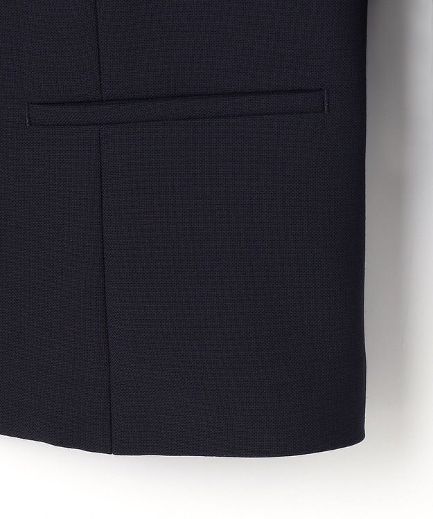 自由区 FORMAL 【お受験/セレモニーに】濃紺洗える/ストレッチワンピース+ジャケット ネイビー系