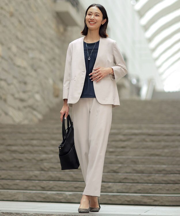 J.PRESS LADIES サークルパール ワントップ ネックレス シルバー系