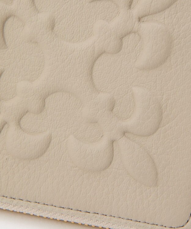 russet エンボスモノグラムラウンドウォレット(SO-431) GrayBeige