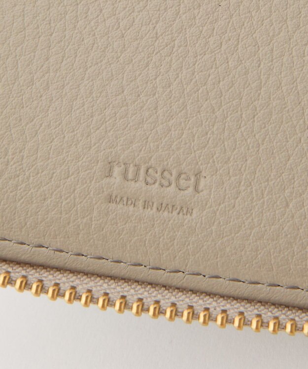 russet エンボスモノグラムラウンドウォレット(SO-431) GrayBeige