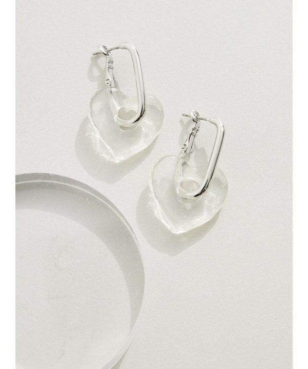 Green Parks ・ＨＡＬＦ　ＴＩＭＥ　ラフデザインクリア２ＷＡＹピアス A