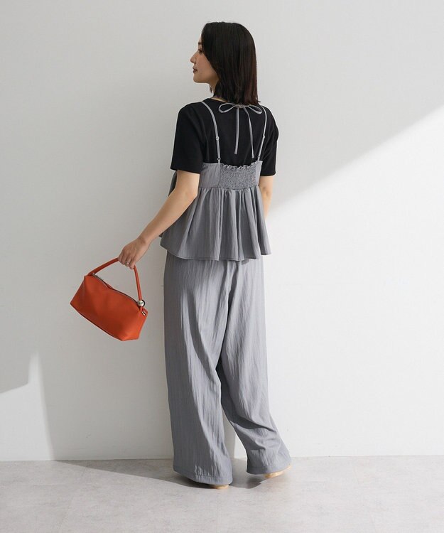 Green Parks ＳＥＴ２点キャミビスチェ＋ワイドパンツ Gray