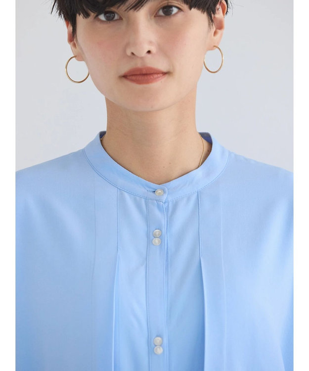 AMERICAN HOLIC サラックールレイヤードシャツチュニック Sax