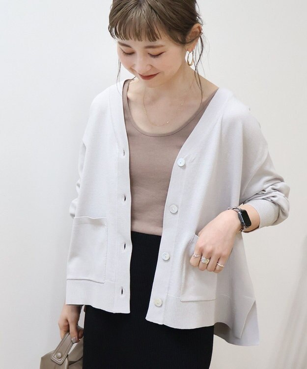 AMERICAN HOLIC Ｖネックニットカーディガン Light Gray