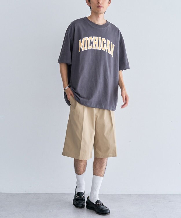 CRAFT STANDARD BOUTIQUE カレッジロゴグラフィックＴシャツ Charcoal Gray