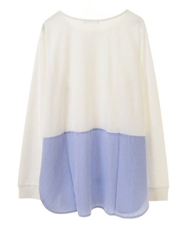 Green Parks 裾ドッキングホワイトインナー Stripe