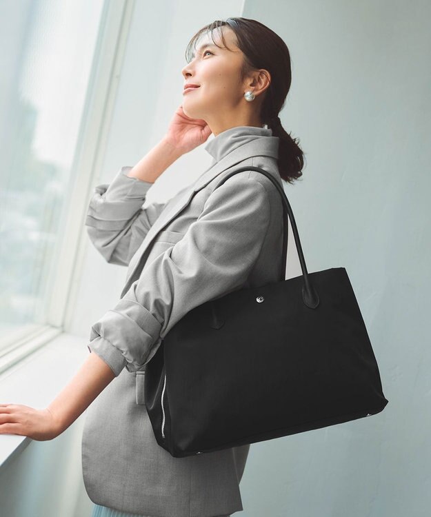 TOPKAPI 【Breath TOPKAPI】ALINE アライン ナイロン ボストン トートバッグ　A4 / 軽量 / 肩掛け / 大容量 / 旅行 / 出張 / 通勤 ブラック