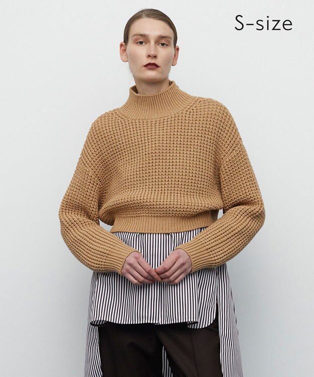 BEIGE， 【S-size】LINOIS/ プルオーバーニット トップス Camel