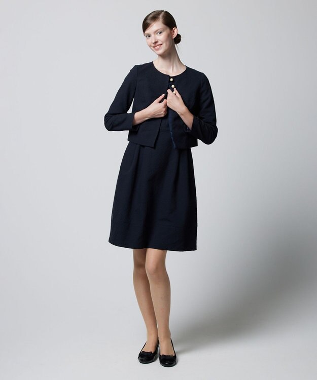 TOCCA 【消臭＆洗える】FIORE ジャケット ネイビー系