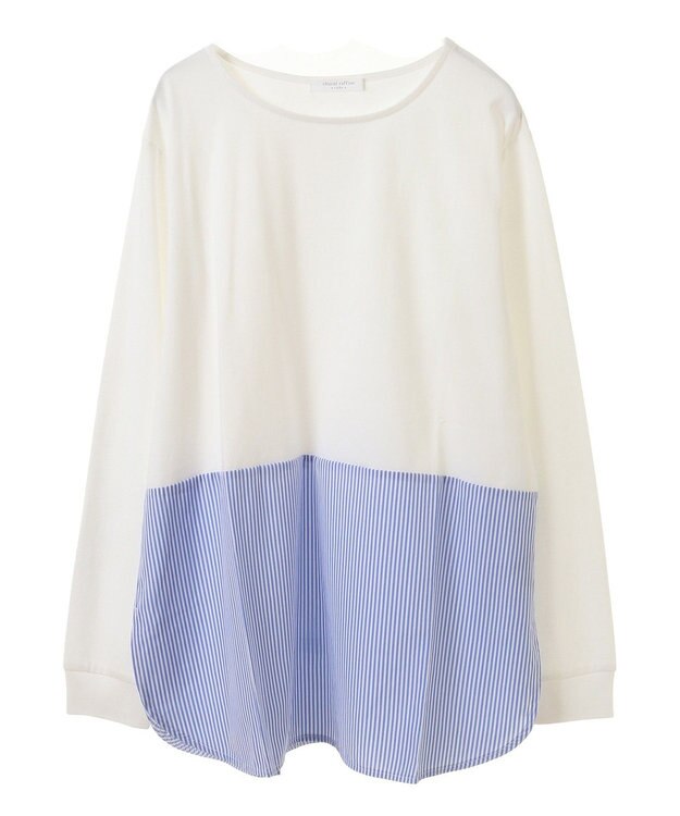 Green Parks 裾ドッキングホワイトインナー Stripe