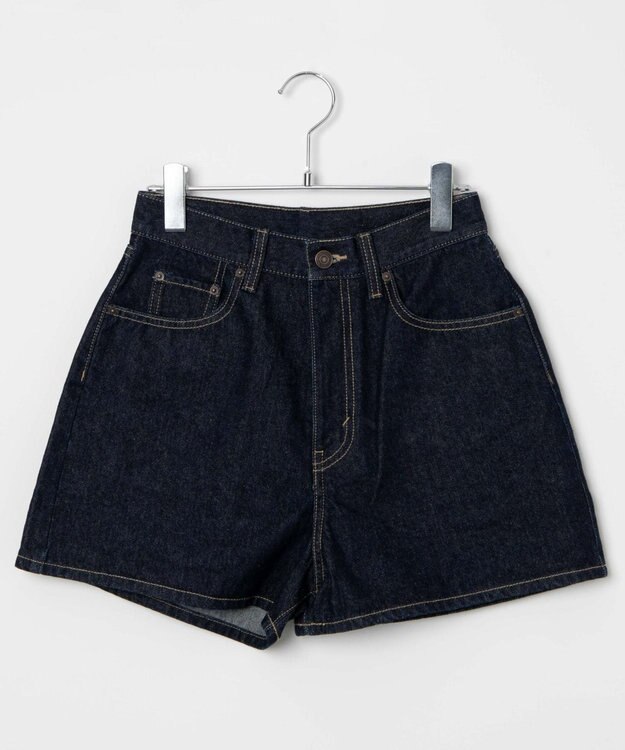 WEGO 台形デニムショートパンツ デニム濃色