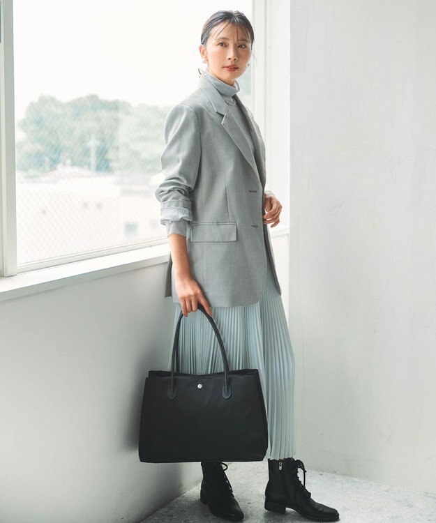 TOPKAPI 【Breath TOPKAPI】ALINE アライン ナイロン ボストン トートバッグ　A4 / 軽量 / 肩掛け / 大容量 / 旅行 / 出張 / 通勤 ブラック