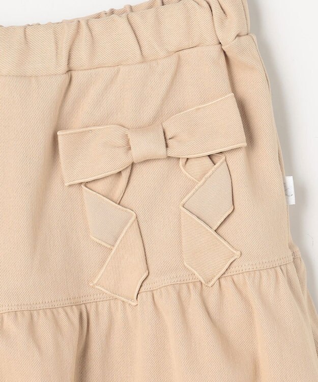 組曲 KIDS 【150-160㎝】リボンティアード キュロット ベージュ